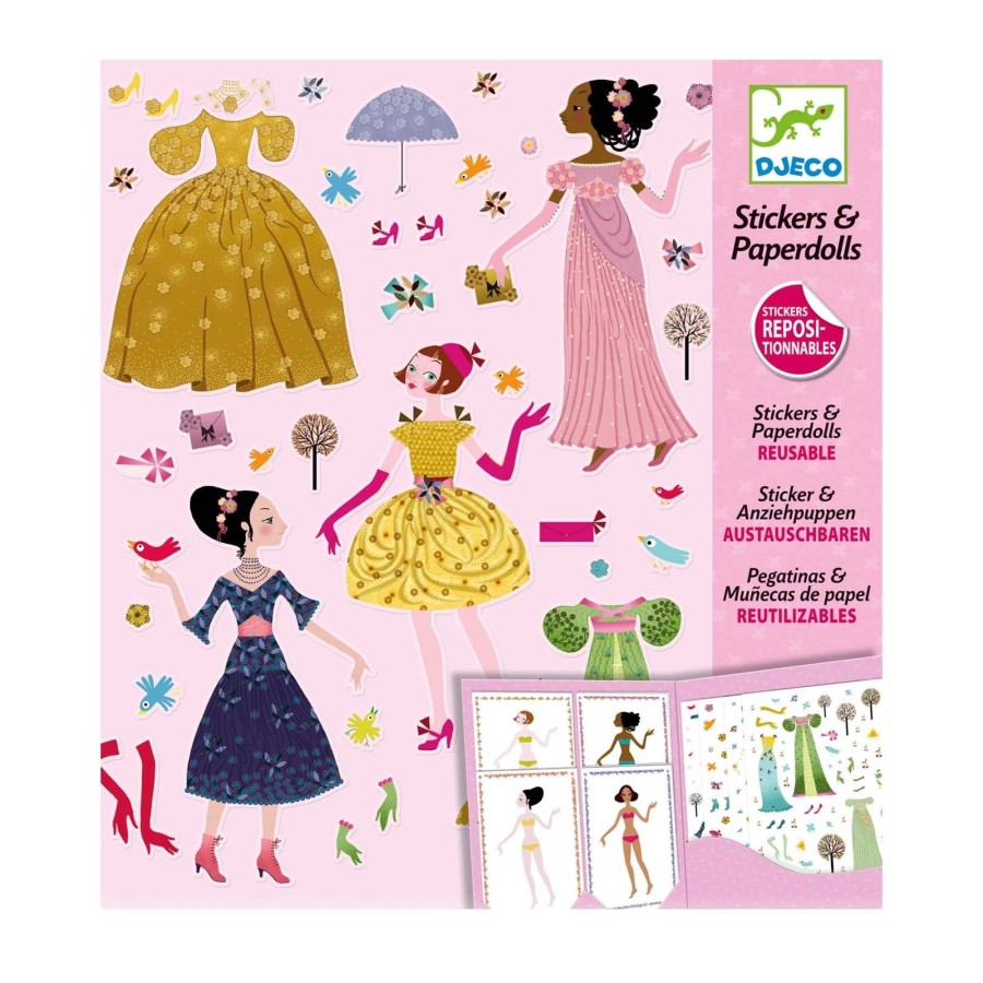 Toys Djeco Arts & Crafts | Dresses Through The Seasons Paper Dolls Set