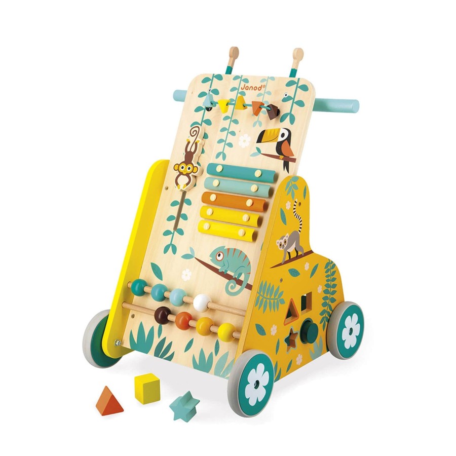 Toys Janod Wooden Toys | Tropik Multi Activity Trolley