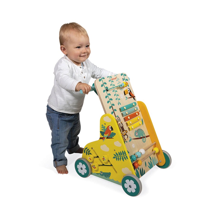 Toys Janod Wooden Toys | Tropik Multi Activity Trolley