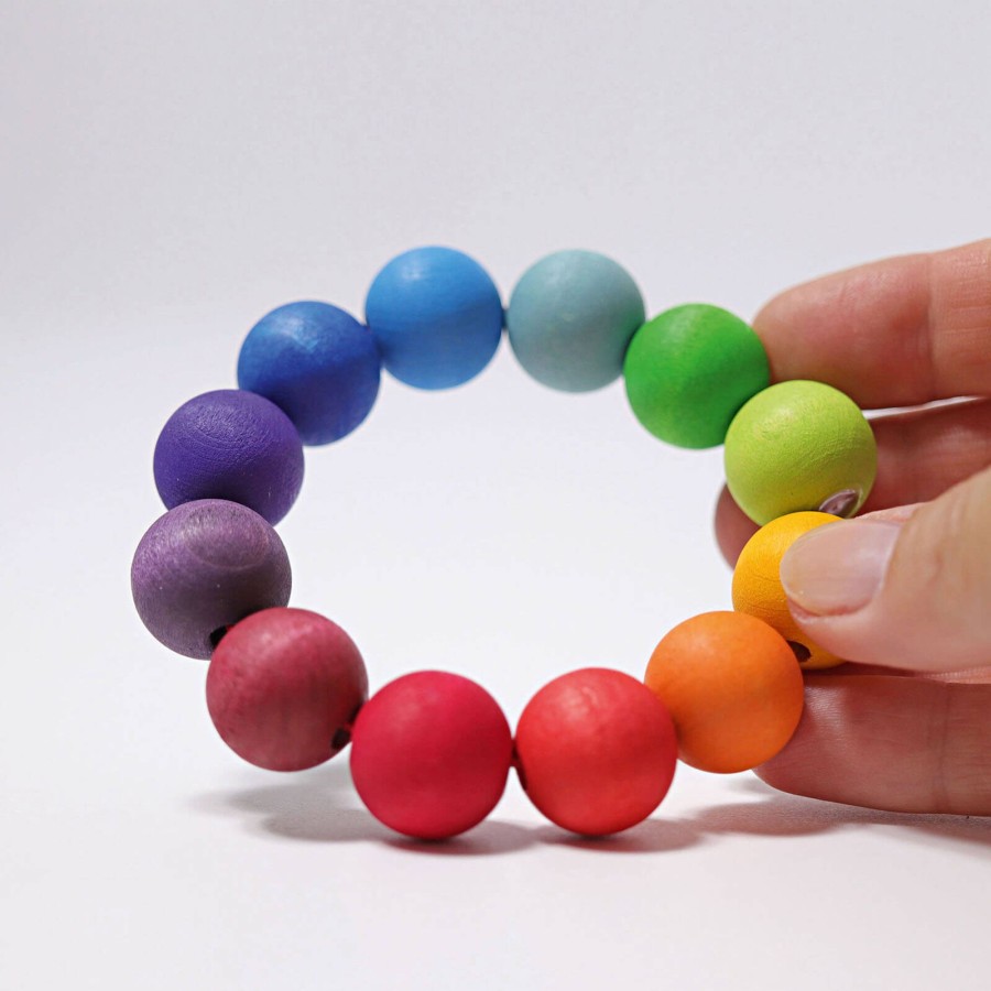 Home Grimm’s Decorative Objects | Wooden Rainbow Bead Ring