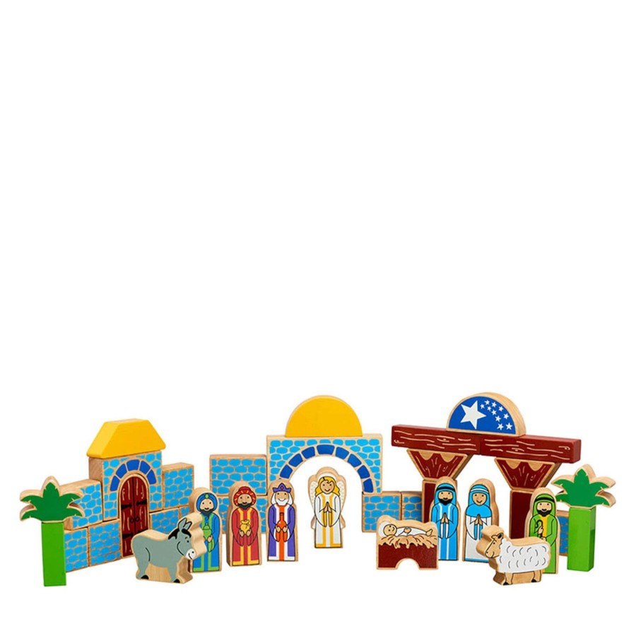 Toys Lanka Kade Stacking Toys | 40 Wooden Building Blocks - Nativity