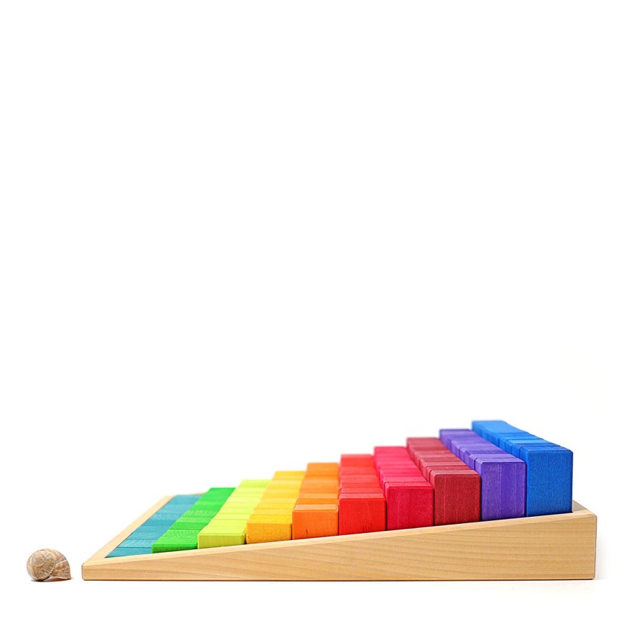 Toys Grimm’s Stacking Toys | Large Stepped Counting Blocks