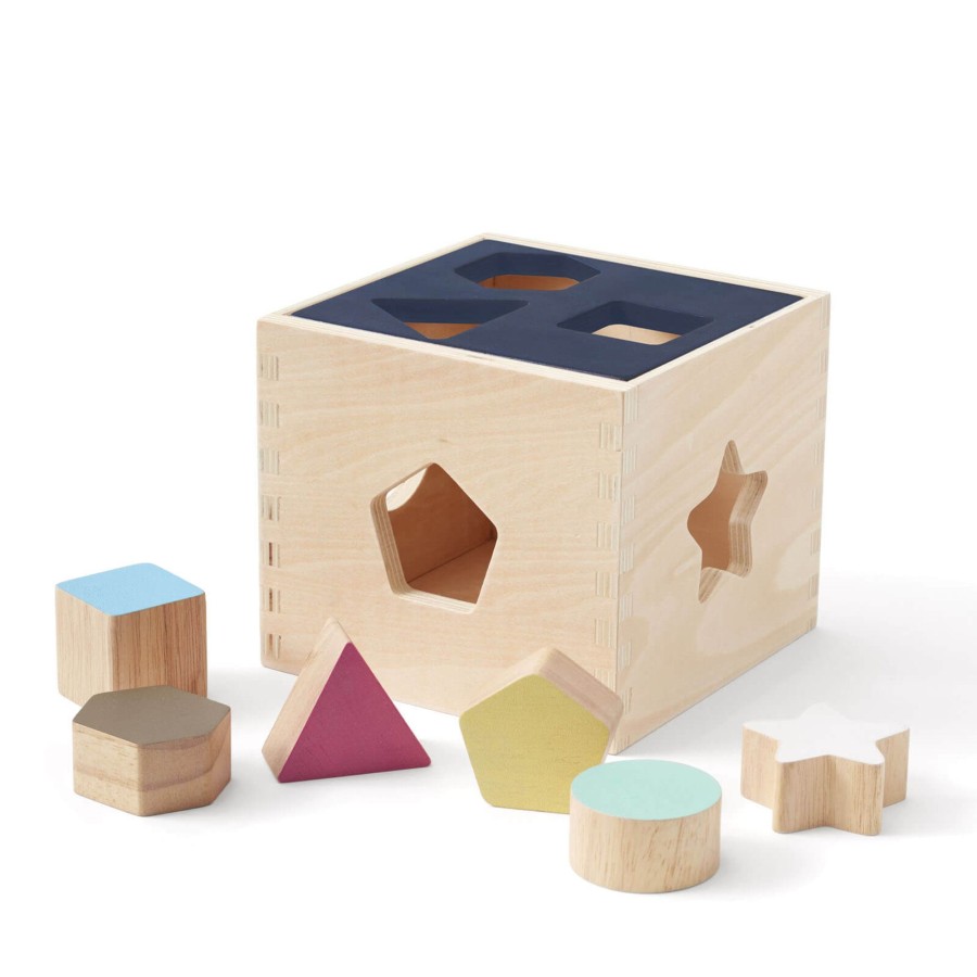 Toys Kids Concept Shape Sorters, Bead Frames | Aiden Wooden Sorter Box