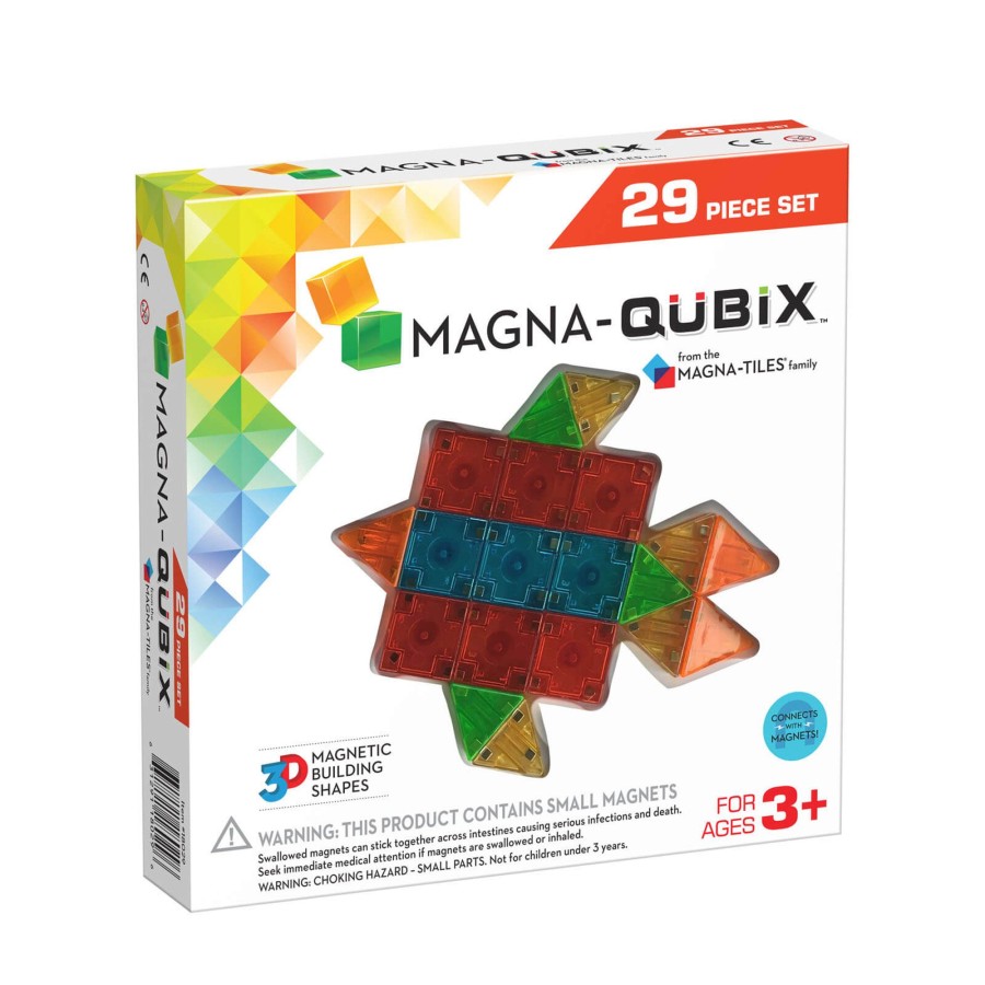 Toys Magna-Tiles Stacking Toys | Qubix 29 Piece Set