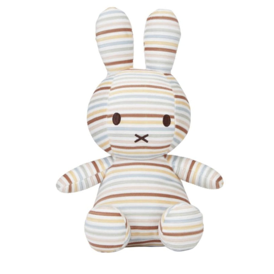 Toys Little Dutch Soft Toys, Comforters | Miffy Full Vintage Sunny Stripes Cuddly Toy 35Cm