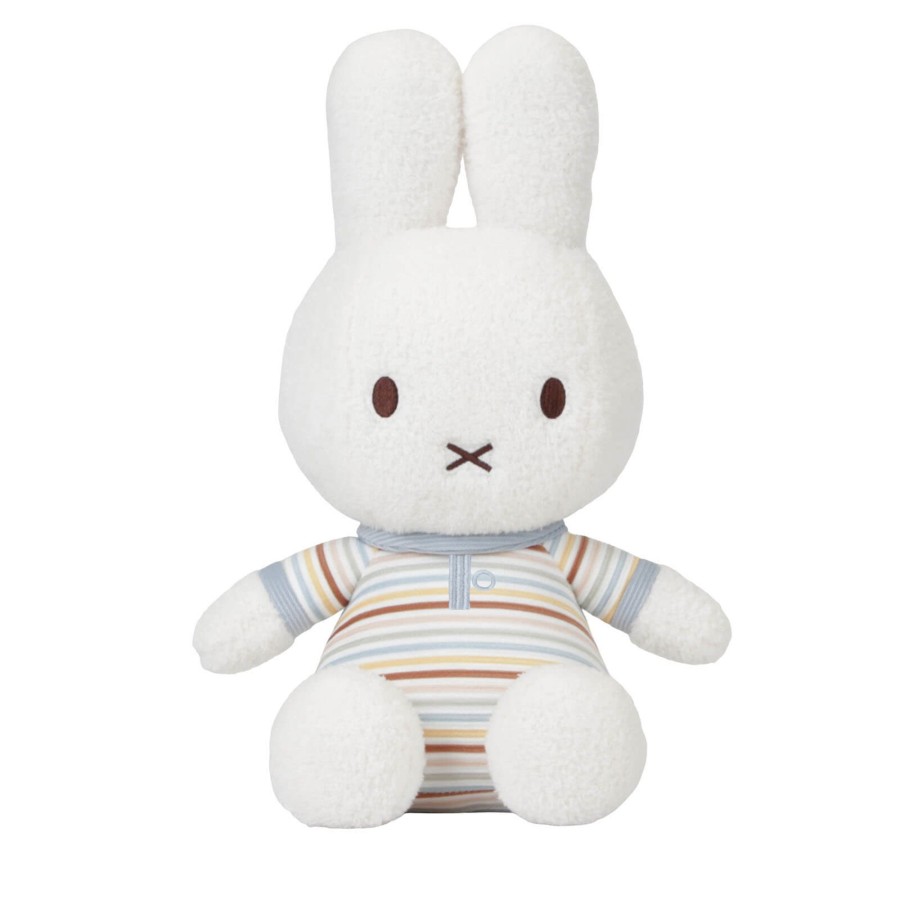 Toys Little Dutch Soft Toys, Comforters | Miffy Vintage Sunny Stripes Cuddly Toy 35Cm