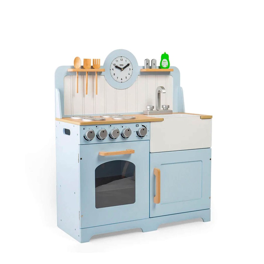 Toys Tidlo Kitchens, Foods | Country Play Kitchen - Blue