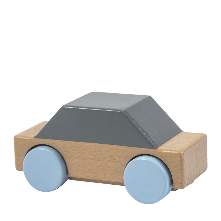 Toys Sebra Wooden Toys | Wooden Car Classic Grey