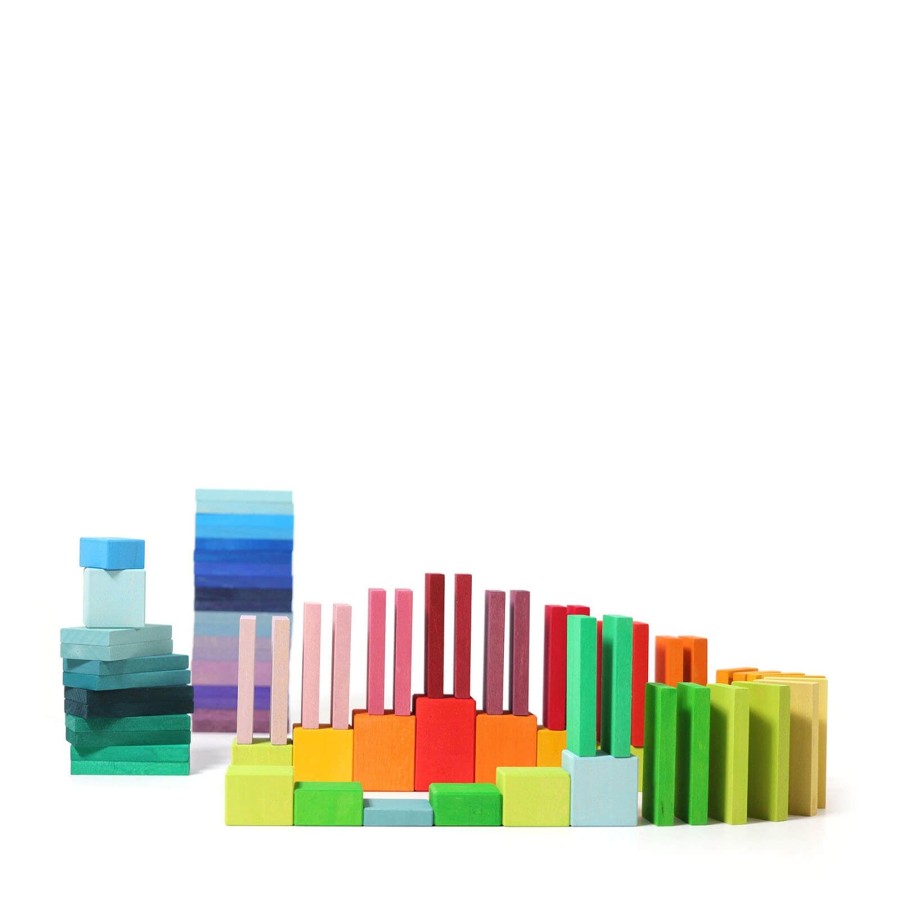 Toys Grimm’s Stacking Toys | Colour Charts Rally Stacking Blocks