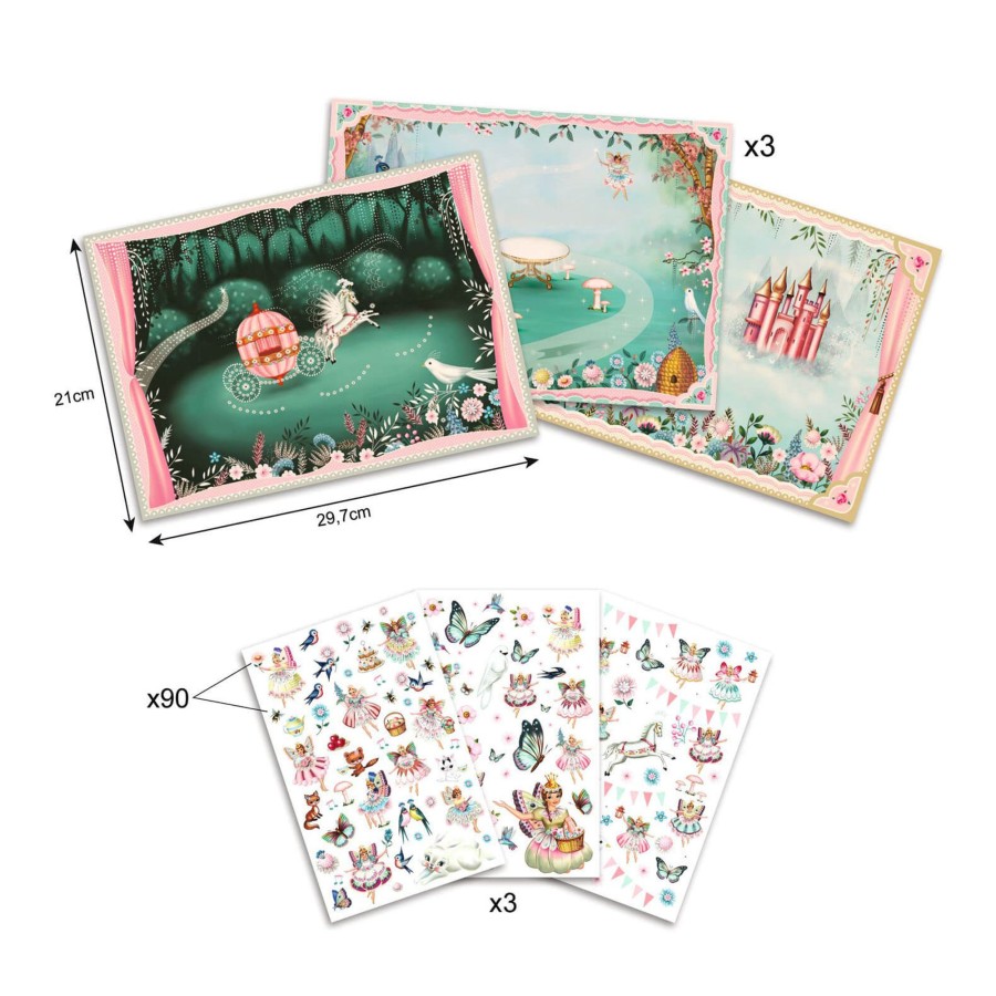 Toys Djeco Arts & Crafts | Decal Craft Set - In Fairyland