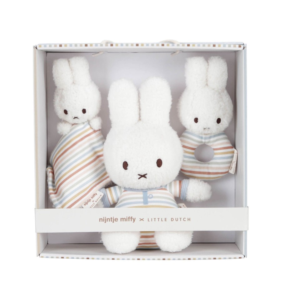 Toys Little Dutch Soft Toys, Comforters | Miffy Vintage Sunny Stripes Gift Set