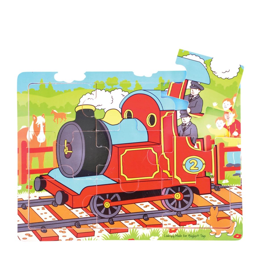 Toys Big Jigs Games, Puzzles, Jigsaws | 9 Piece Tray Puzzle - Train