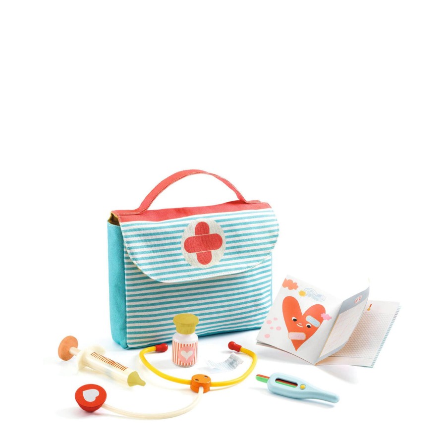 Toys Djeco Doctor'S Sets, Role Play | Doctors Bag And Accessories