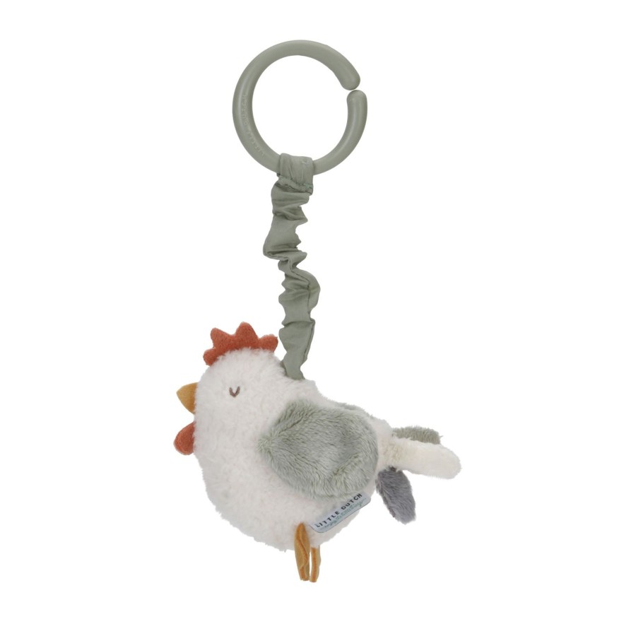 Toys Little Dutch Soft Toys, Comforters | Pull And Shake Chicken - Little Farm