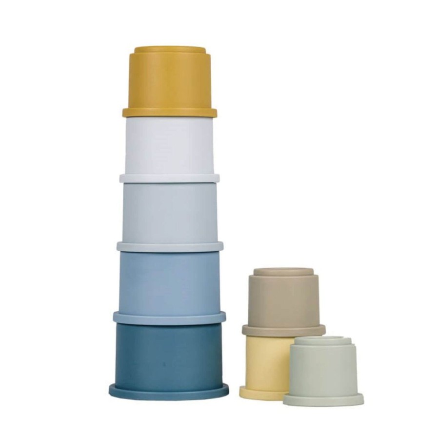 Toys Little Dutch Stacking Toys | Stacking Cups Blue