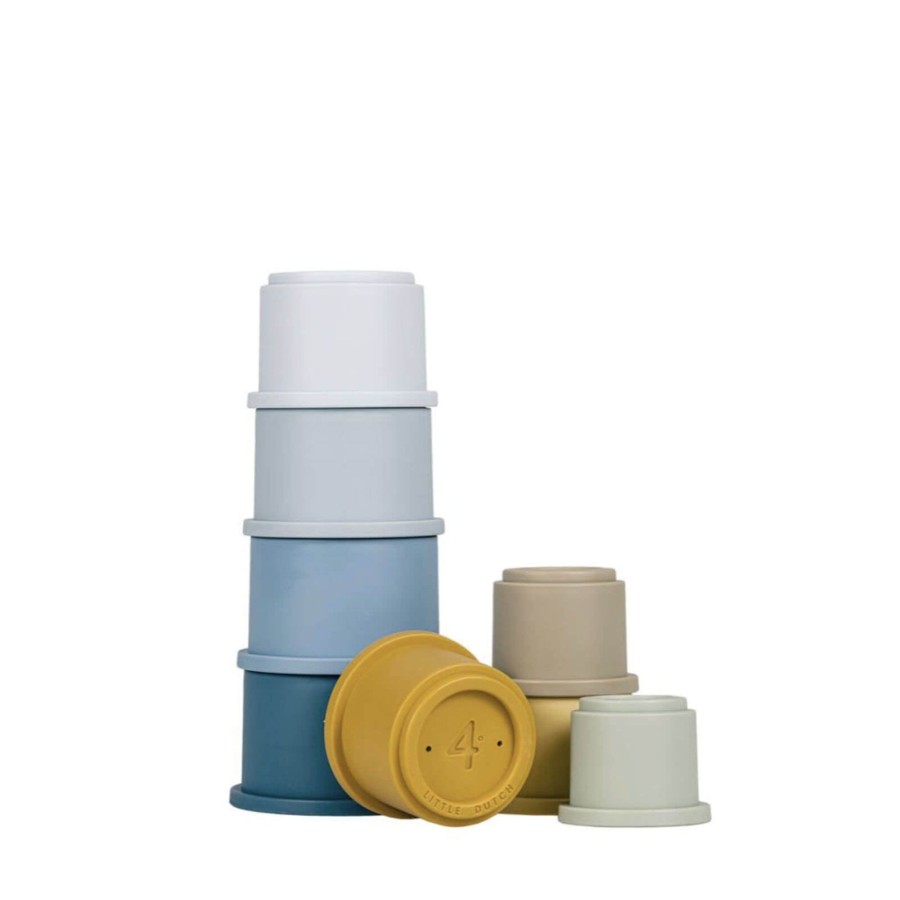 Toys Little Dutch Stacking Toys | Stacking Cups Blue