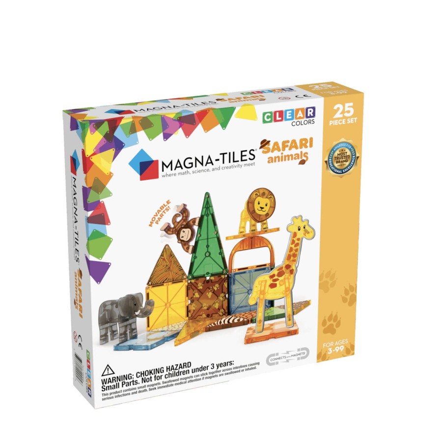 Toys Magna-Tiles Stacking Toys | Safari Animals 25 Piece Set