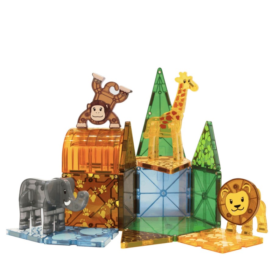 Toys Magna-Tiles Stacking Toys | Safari Animals 25 Piece Set