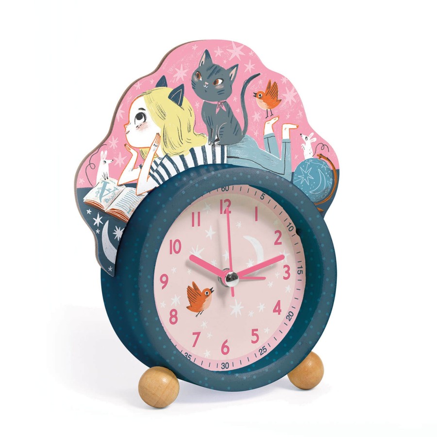 Home Djeco Decorative Objects | Alarm Clock - Little Cat