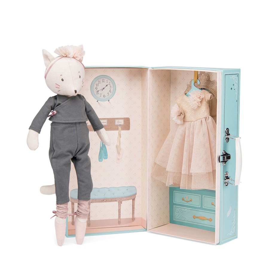 Toys Moulin Roty Dolls, Dolls Houses | Celestine'S Wardrobe Suitcase