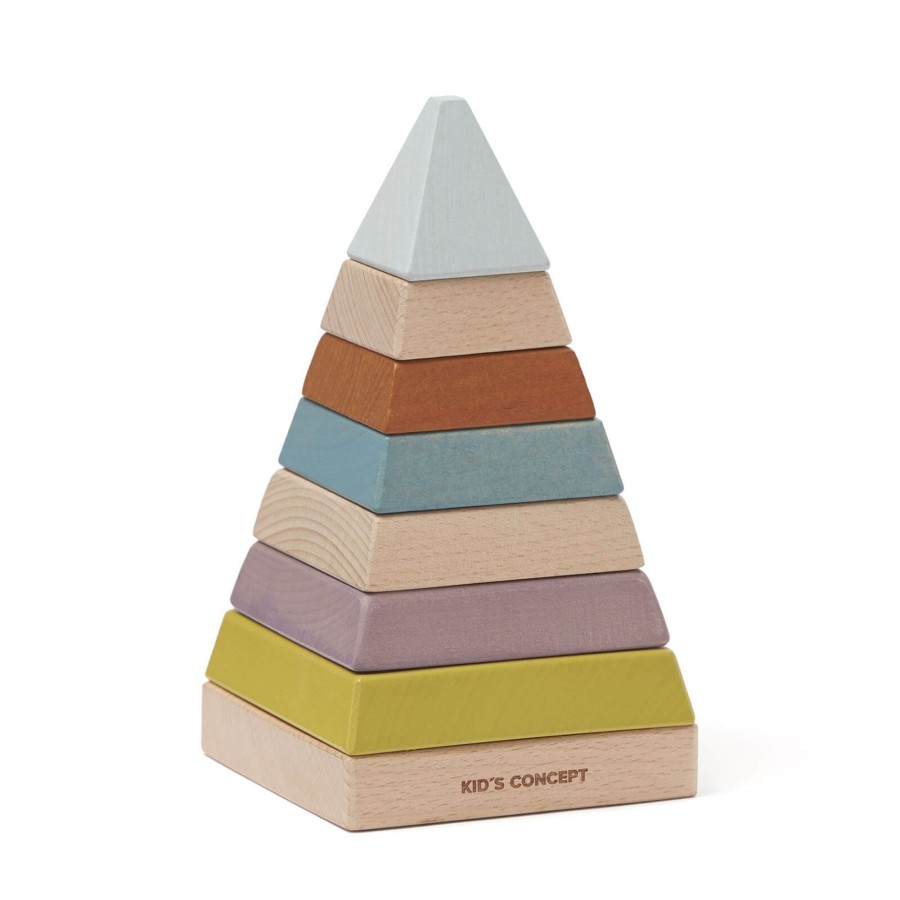 Toys Kids Concept Stacking Toys | Neo Stacking Pyramid Multi Coloured