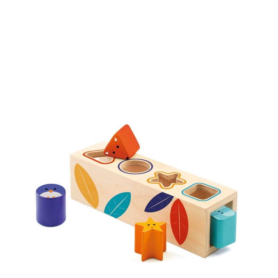 Toys Djeco Shape Sorters, Bead Frames | Wooden Sorting Box - Boita Basic