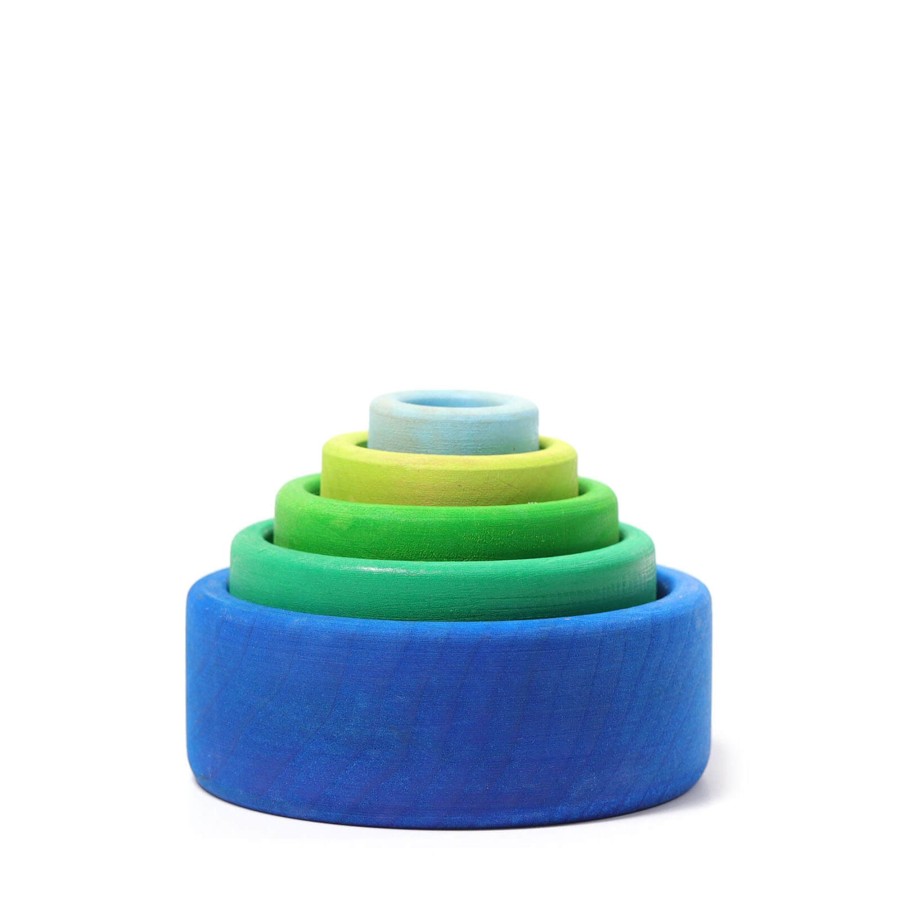 Toys Grimm’s Stacking Toys | 5 Stacking Bowls - Ocean