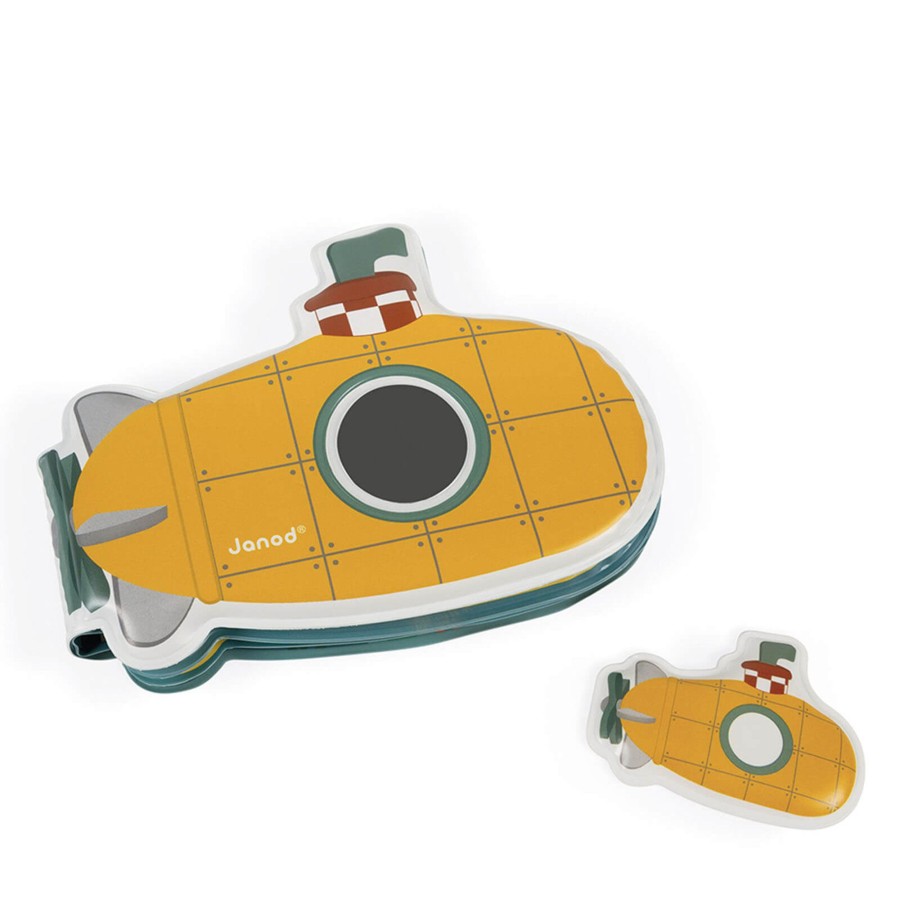 Toys Janod Wooden Toys | My Submarine Bath Book