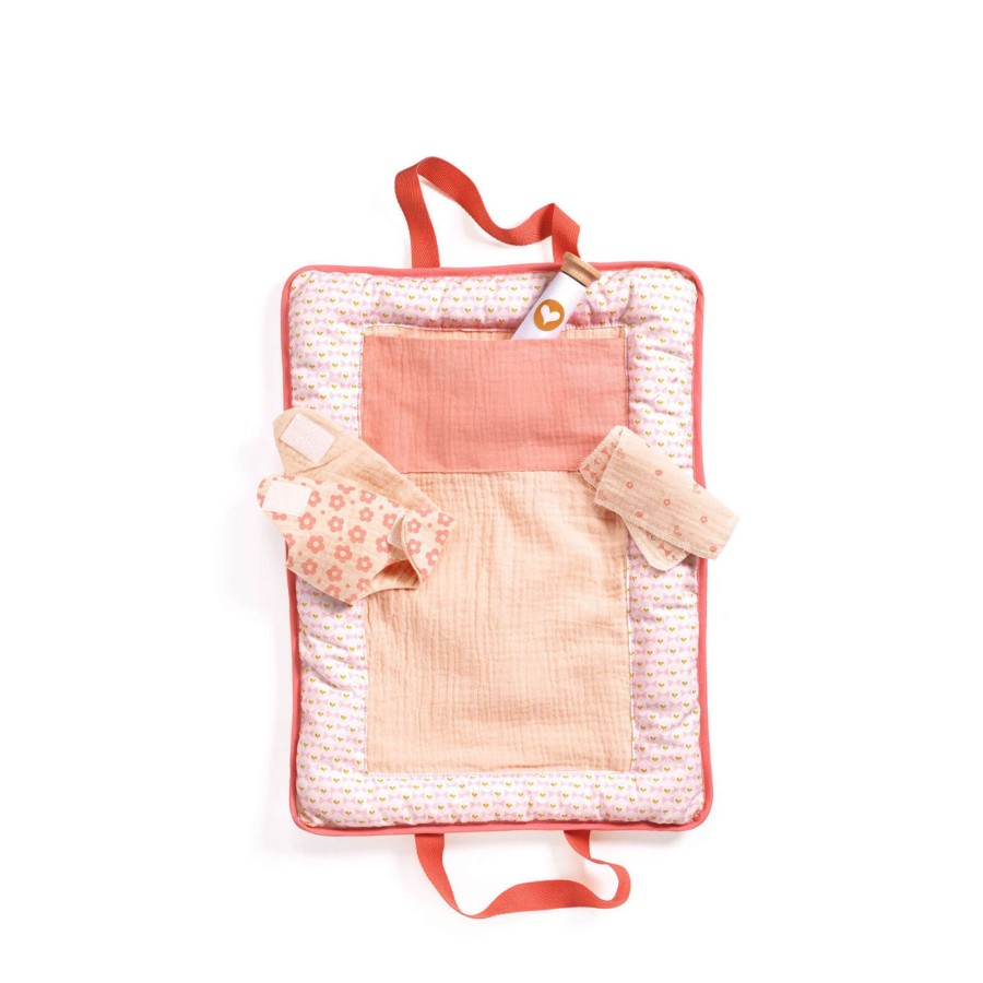 Toys Djeco Dolls, Dolls Houses | Doll Changing Bag Pink Peak