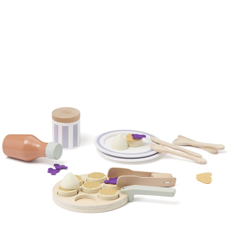 Toys Kids Concept Kitchens, Foods | Wooden Pancake Set