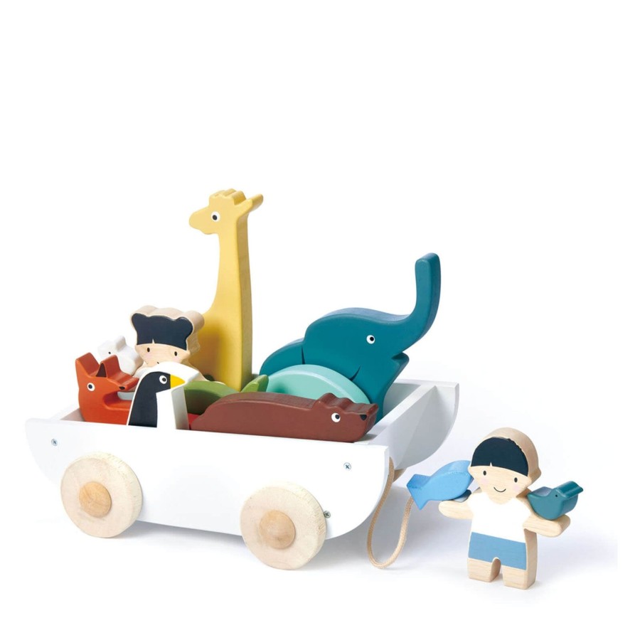 Toys Tender Leaf Wooden Toys | Wooden Cart And Friends