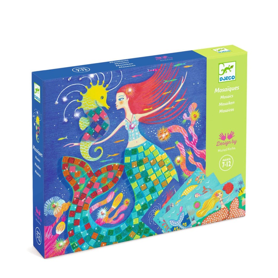 Toys Djeco Arts & Crafts | Mosaic Craft Set - The Mermaids Song