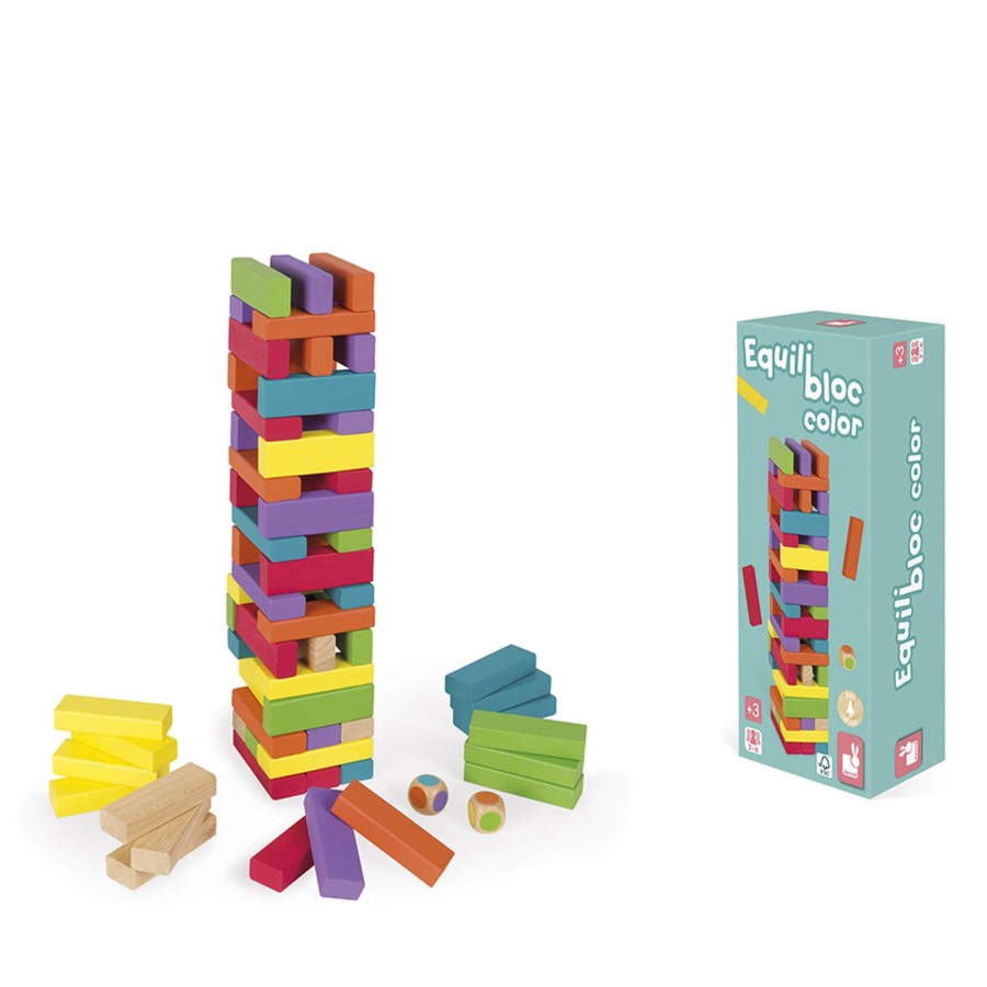 Toys Janod Games, Puzzles, Jigsaws | Balancing Game Equilibloc Colour