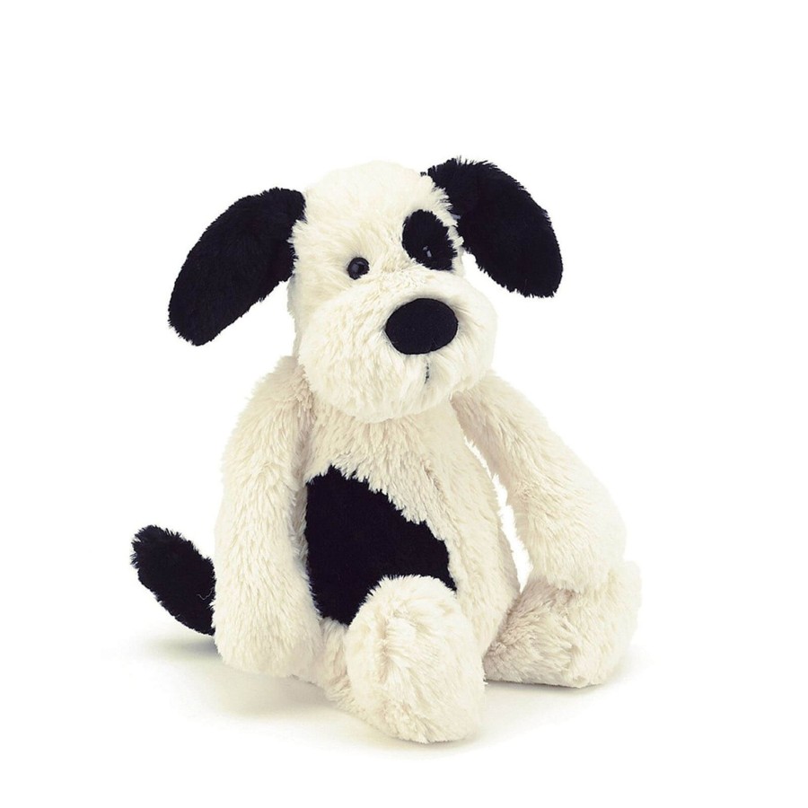 Toys Jellycat Soft Toys, Comforters | Original Bashful Puppy Black And Cream