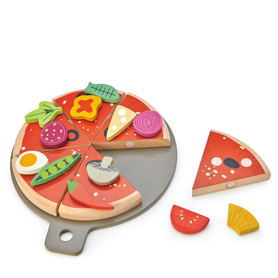 Toys Tender Leaf Wooden Toys | Wooden Pizza Party