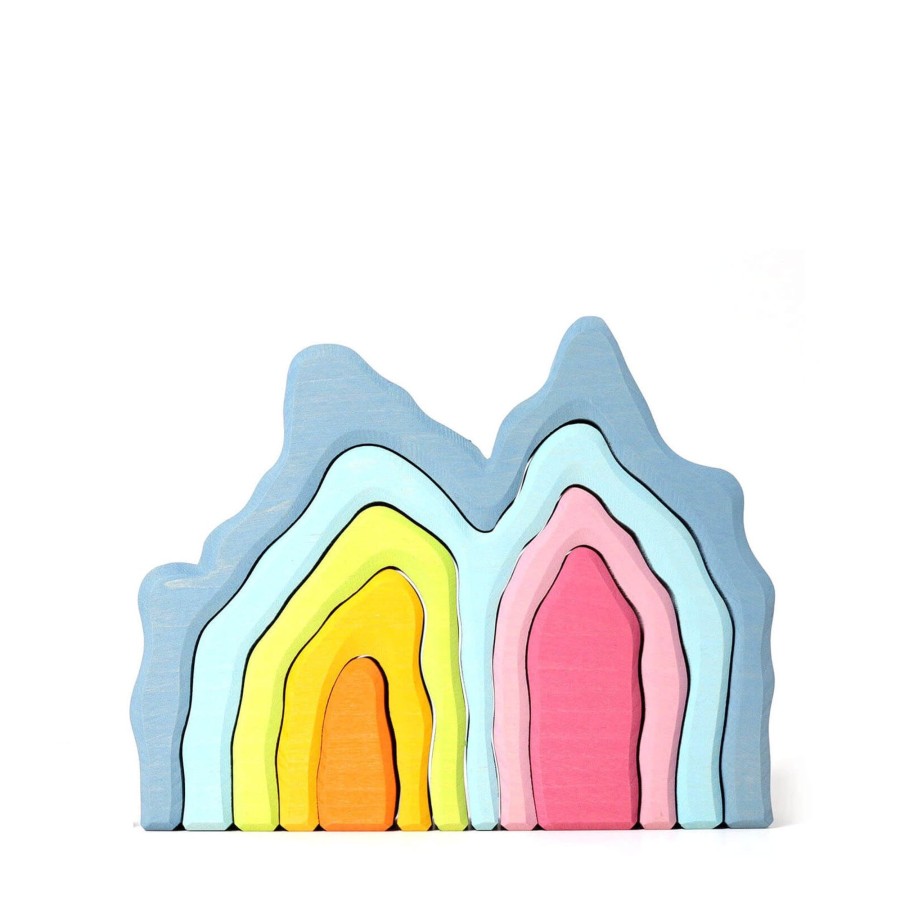 Toys Grimm’s Stacking Toys | Wooden Stacking Cave Arch