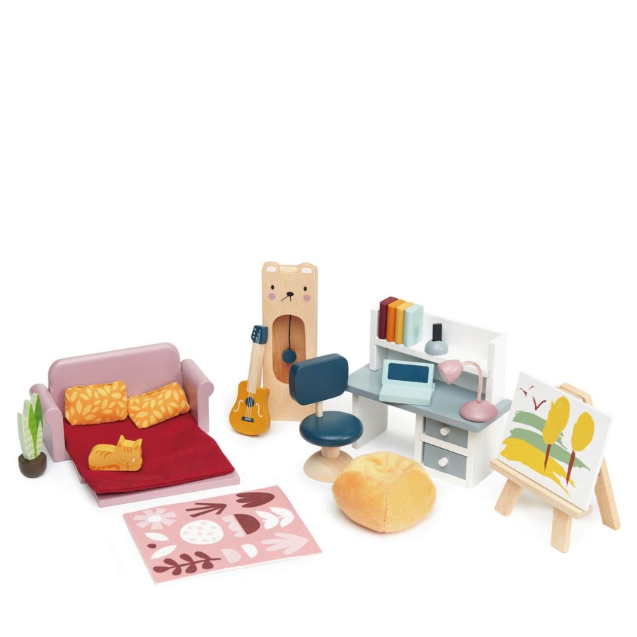 Toys Tender Leaf Wooden Toys | Dolls House Study Furniture