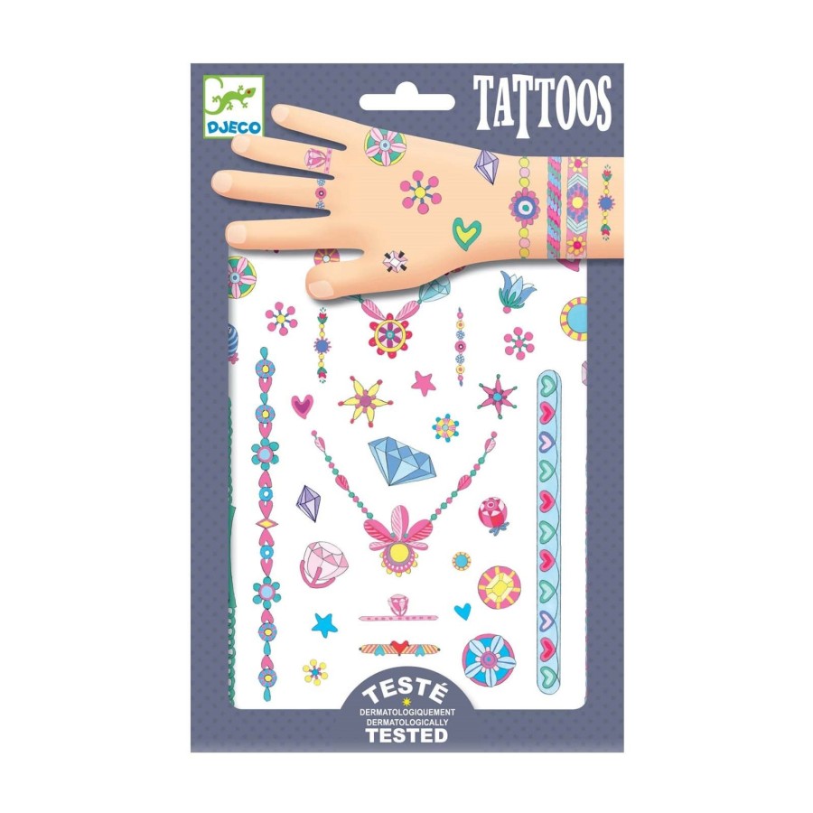 Toys Djeco Arts & Crafts | Jennis Jewels Childrens Temporary Tattoos