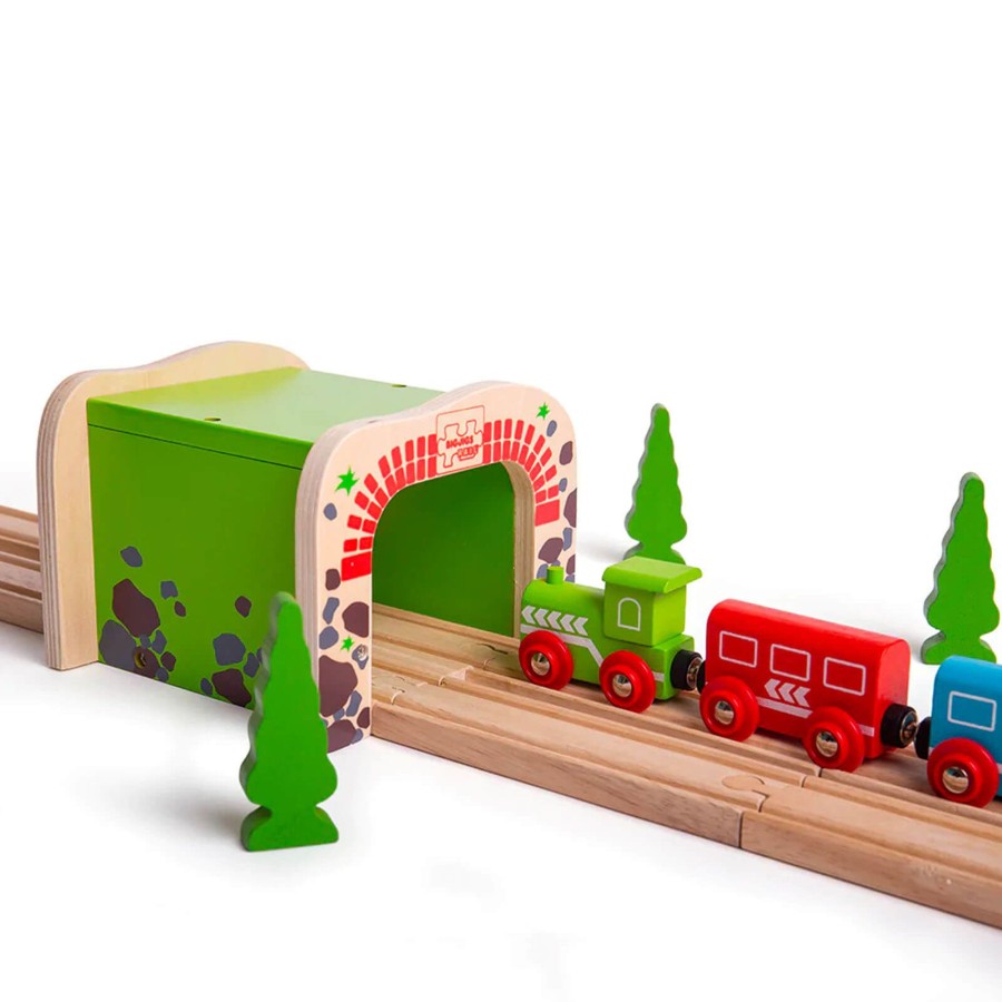 Toys Big Jigs Trains, Cars, Planes | Double Tunnel - Train Track Add On