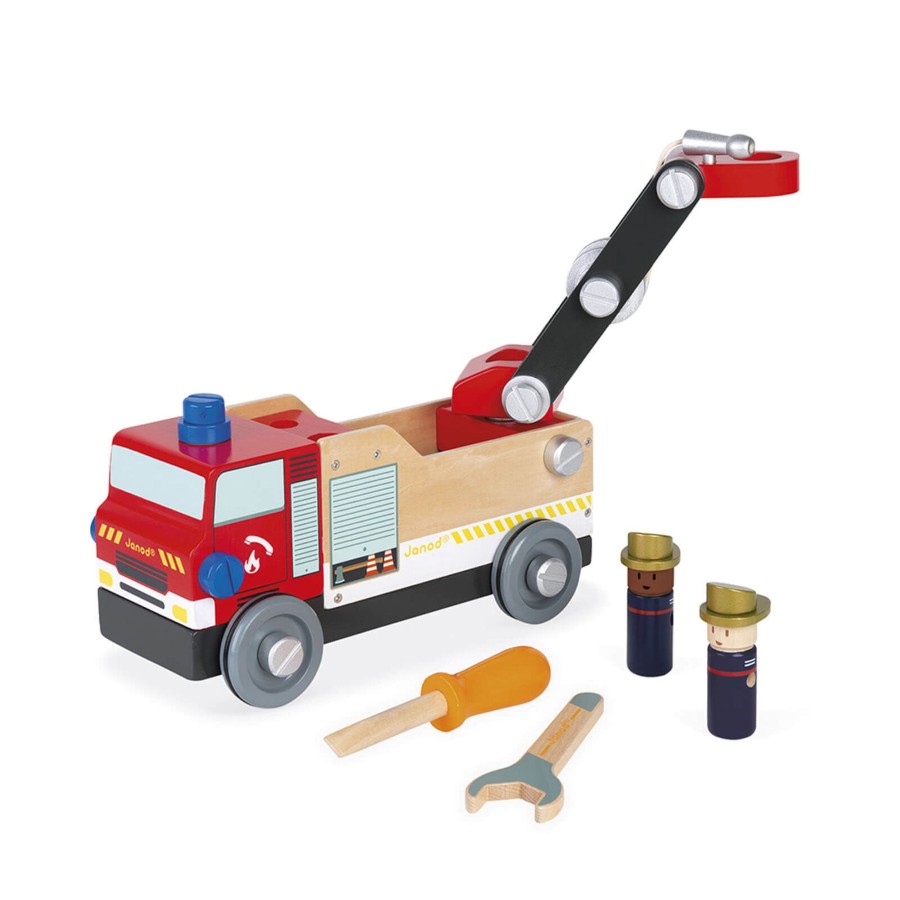 Toys Janod Tool Sets, Workbenches | Brico'Kids Diy Fire Truck