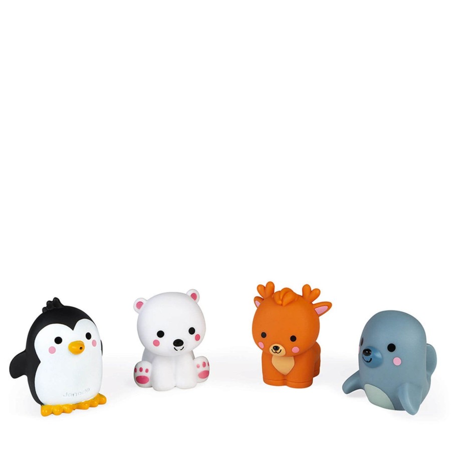 Toys Janod Wooden Toys | 4 Polar Animals Squirters