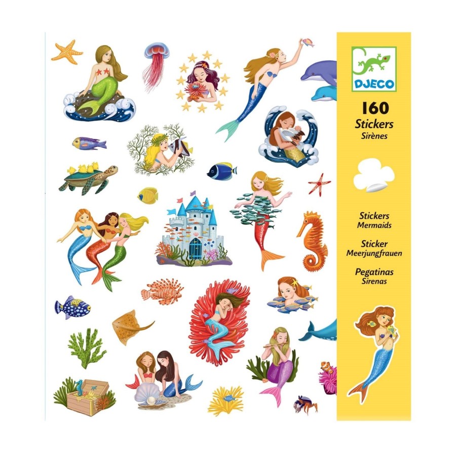 Toys Djeco Arts & Crafts | Mermaids Sticker Set