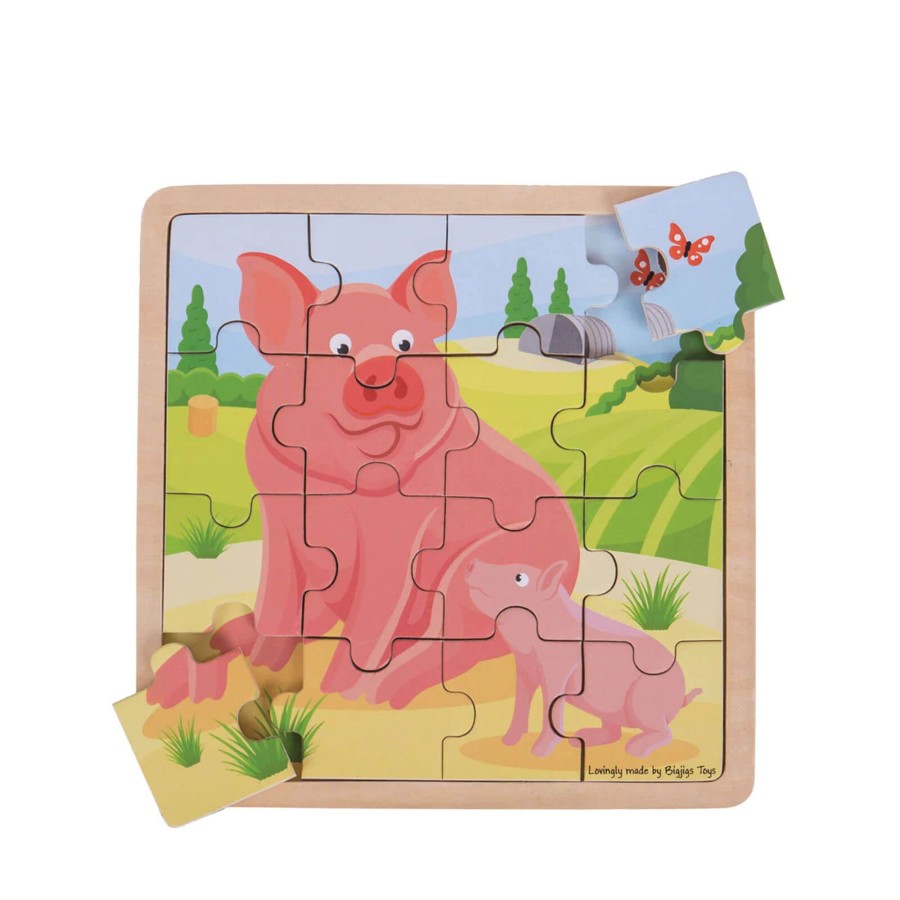 Toys Big Jigs Games, Puzzles, Jigsaws | Pig And Piglet Puzzle