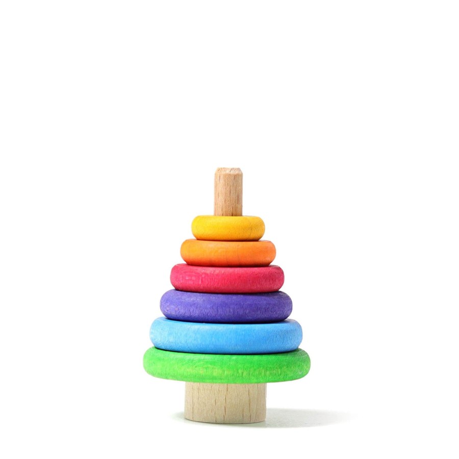 Toys Grimm’s Stacking Toys | Wooden Conical Tower