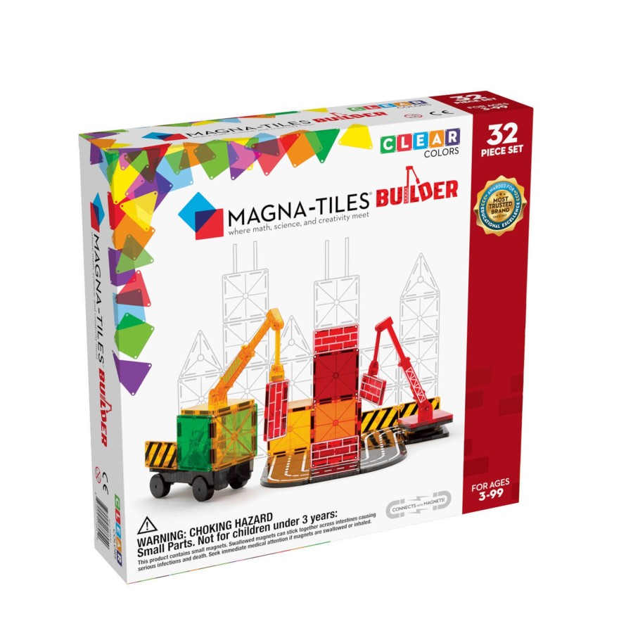 Toys Magna-Tiles Stacking Toys | Builder 32 Piece Set