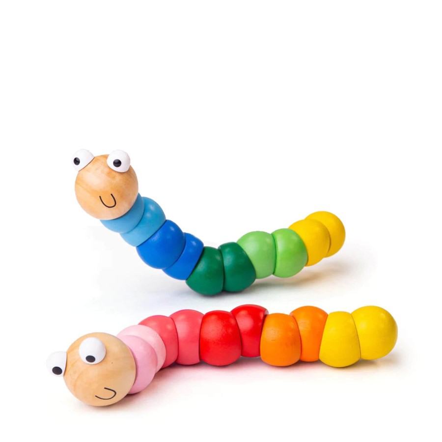 Toys Big Jigs Wooden Toys | Wiggly Worm 2 Pack