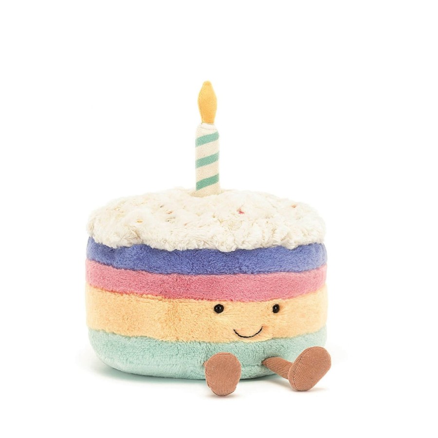 Home Jellycat Decorative Objects | Amuseable Rainbow Birthday Cake