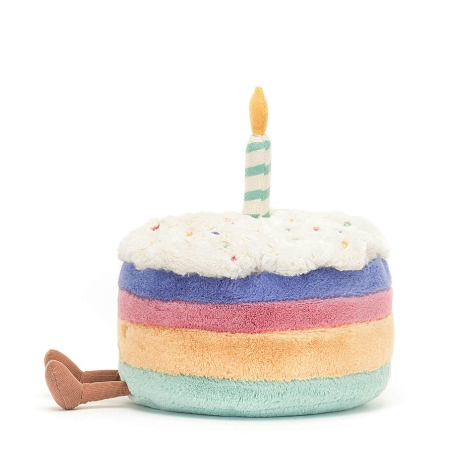 Home Jellycat Decorative Objects | Amuseable Rainbow Birthday Cake