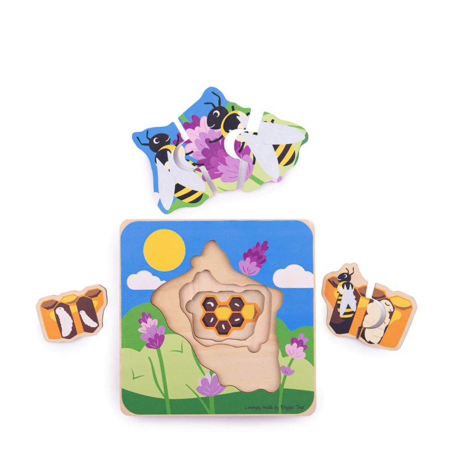 Toys Big Jigs Games, Puzzles, Jigsaws | Lifecycle Layer Puzzle - Honeybee