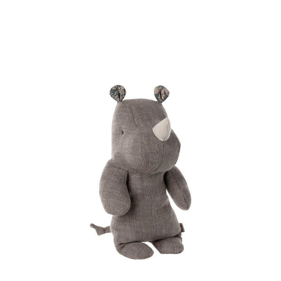 Toys Maileg Soft Toys, Comforters | Safari Friends Small Rhino - Grey